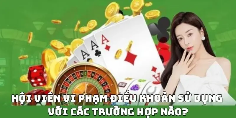 Hội viên vi phạm điều khoản sử dụng với các trường hợp nào?